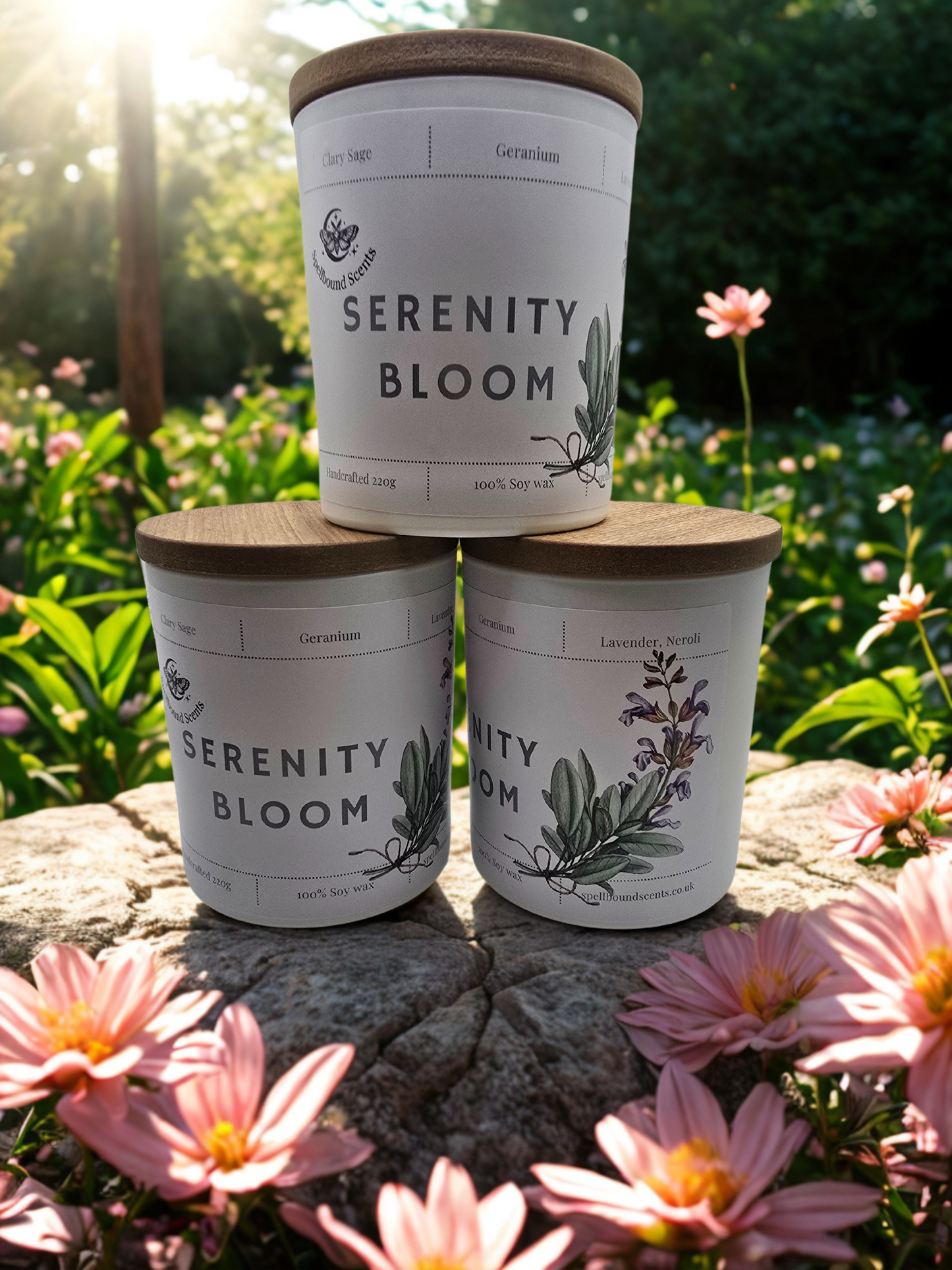 Serenity Bloom – A Candle for Deep Relaxation & Restful Sleep