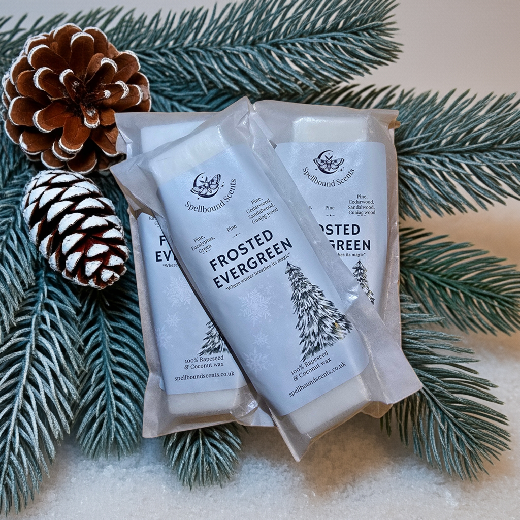 Frosted Evergreen Wax Melts – Fresh Pine & Winter Magic
