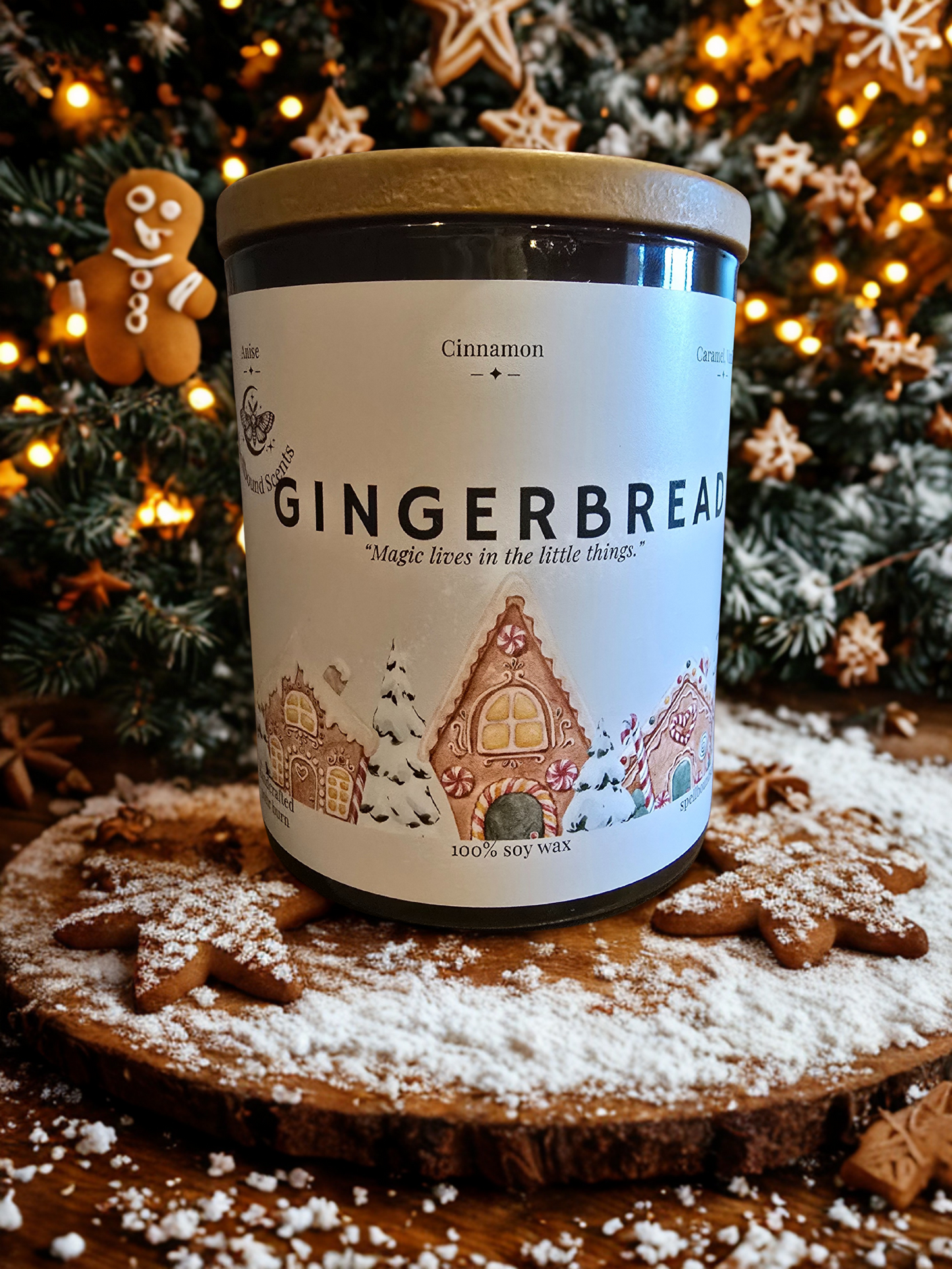 Gingerbread Candle – Festive Spiced Biscuit Soy Candle
