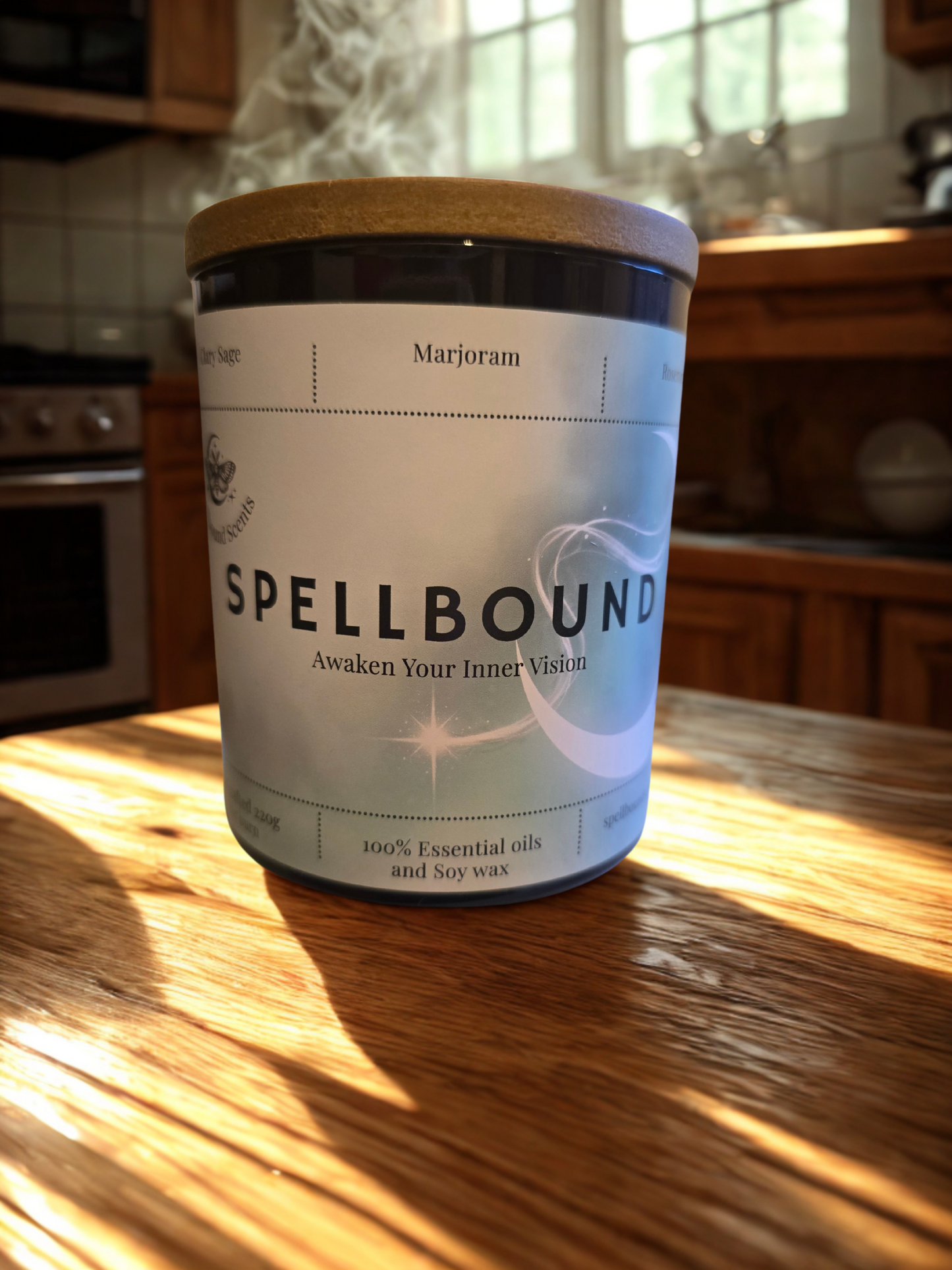Spellbound Candle – Eco-Luxury Soy Wax Candle for Intuition, Focus & Emotional Balance