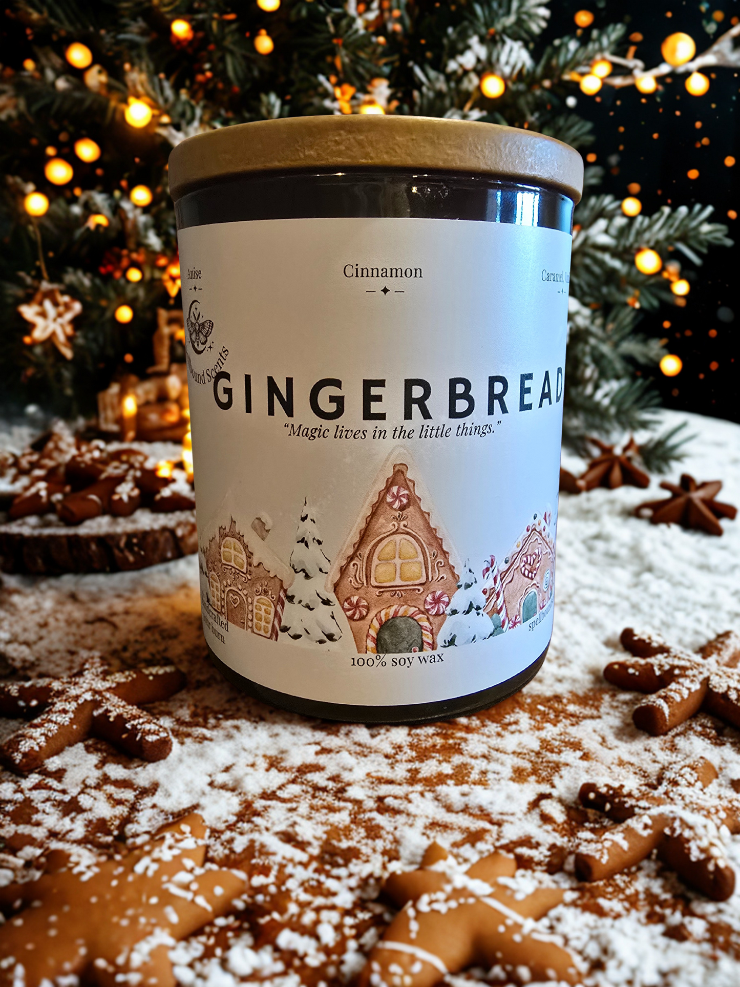Gingerbread Candle – Festive Spiced Biscuit Soy Candle
