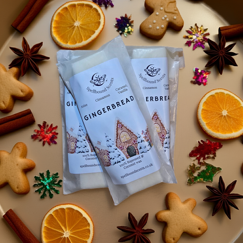 Gingerbread Wax Melts – Festive Spiced Biscuit Scented Rapeseed & Coconut Wax
