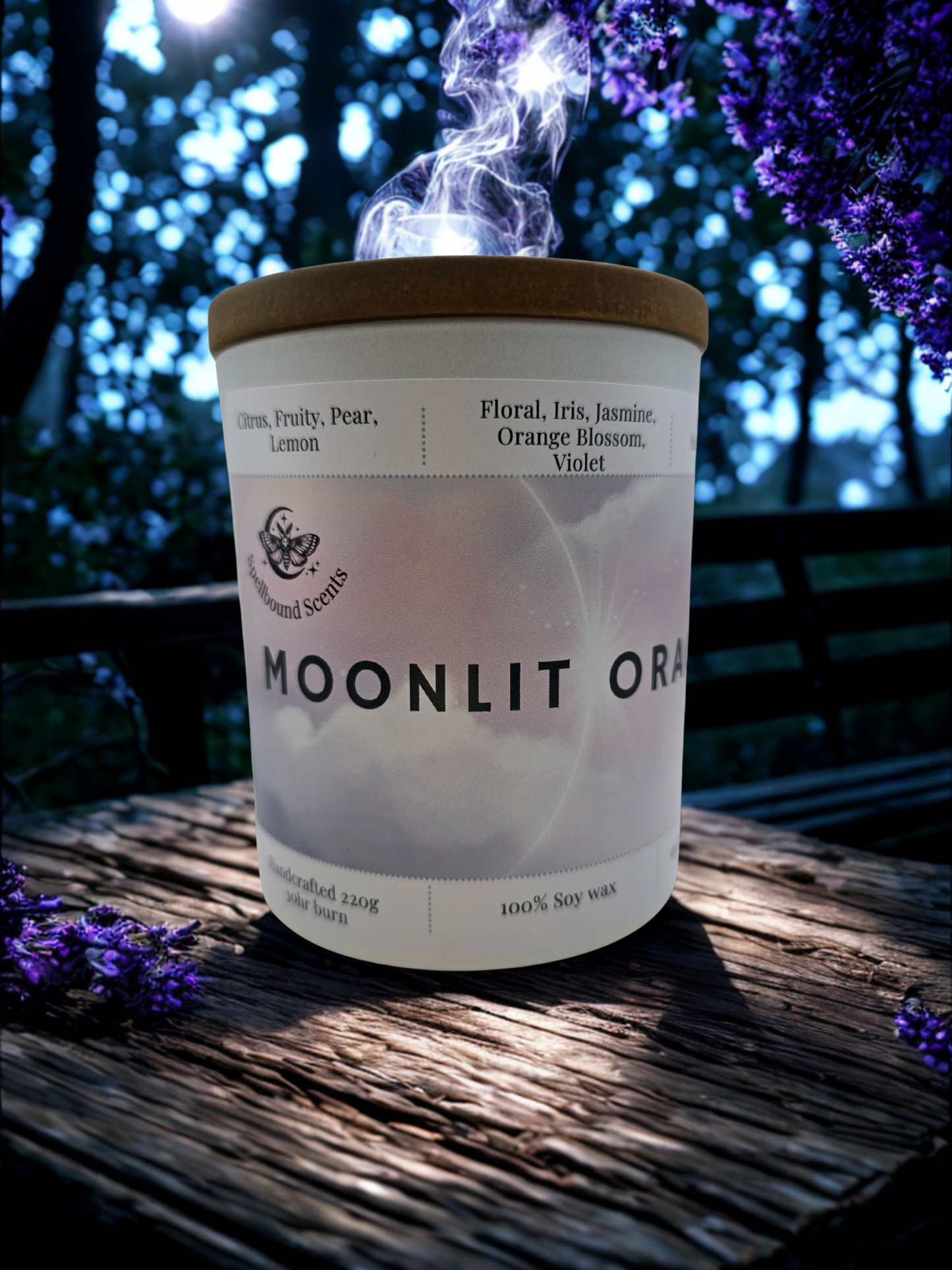 Moonlit Oracle Candle – Celestial Fragrance, Hand-Poured Magic.