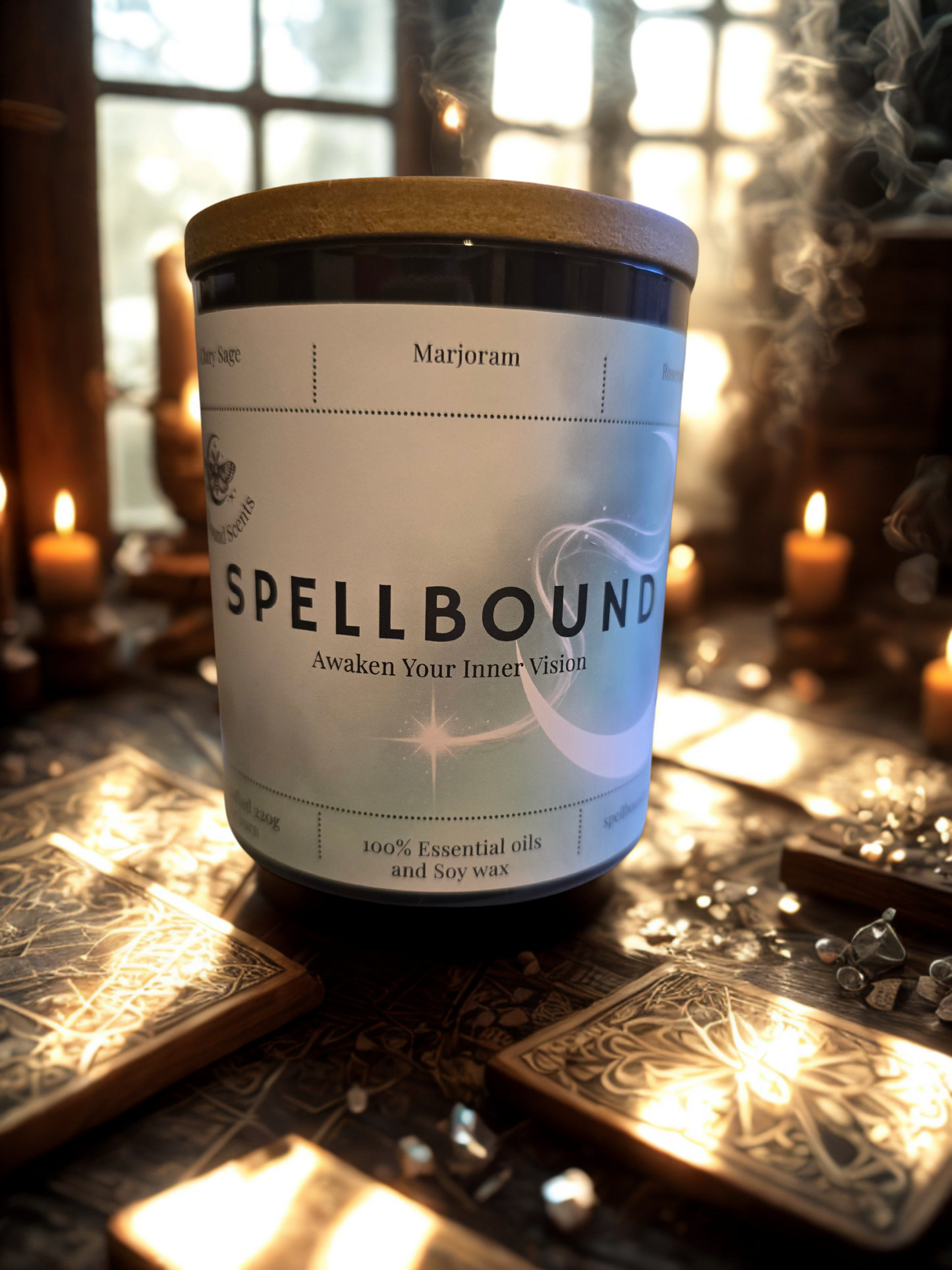 Spellbound Candle – Eco-Luxury Soy Wax Candle for Intuition, Focus & Emotional Balance