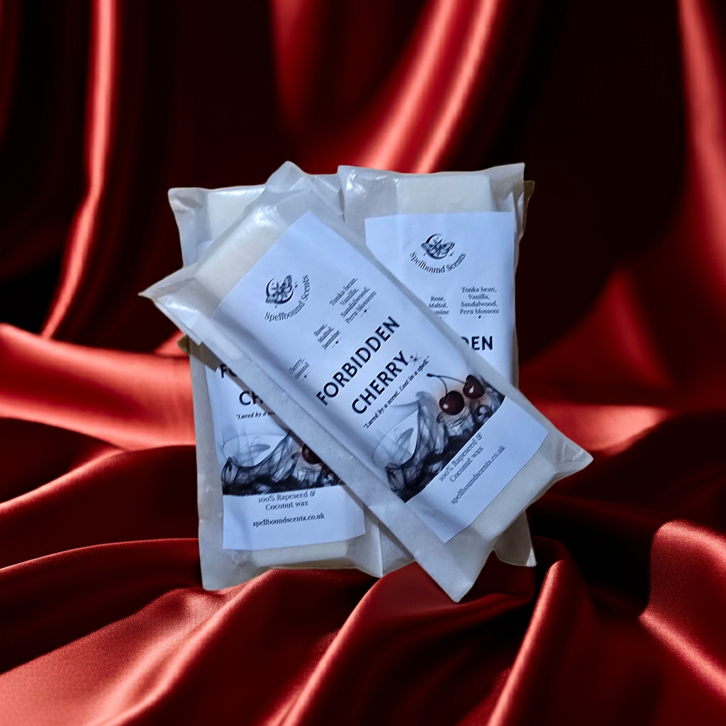 Forbidden Cherry Wax Melts – Rapeseed & Coconut Wax with Black Cherry, Rose & Vanilla