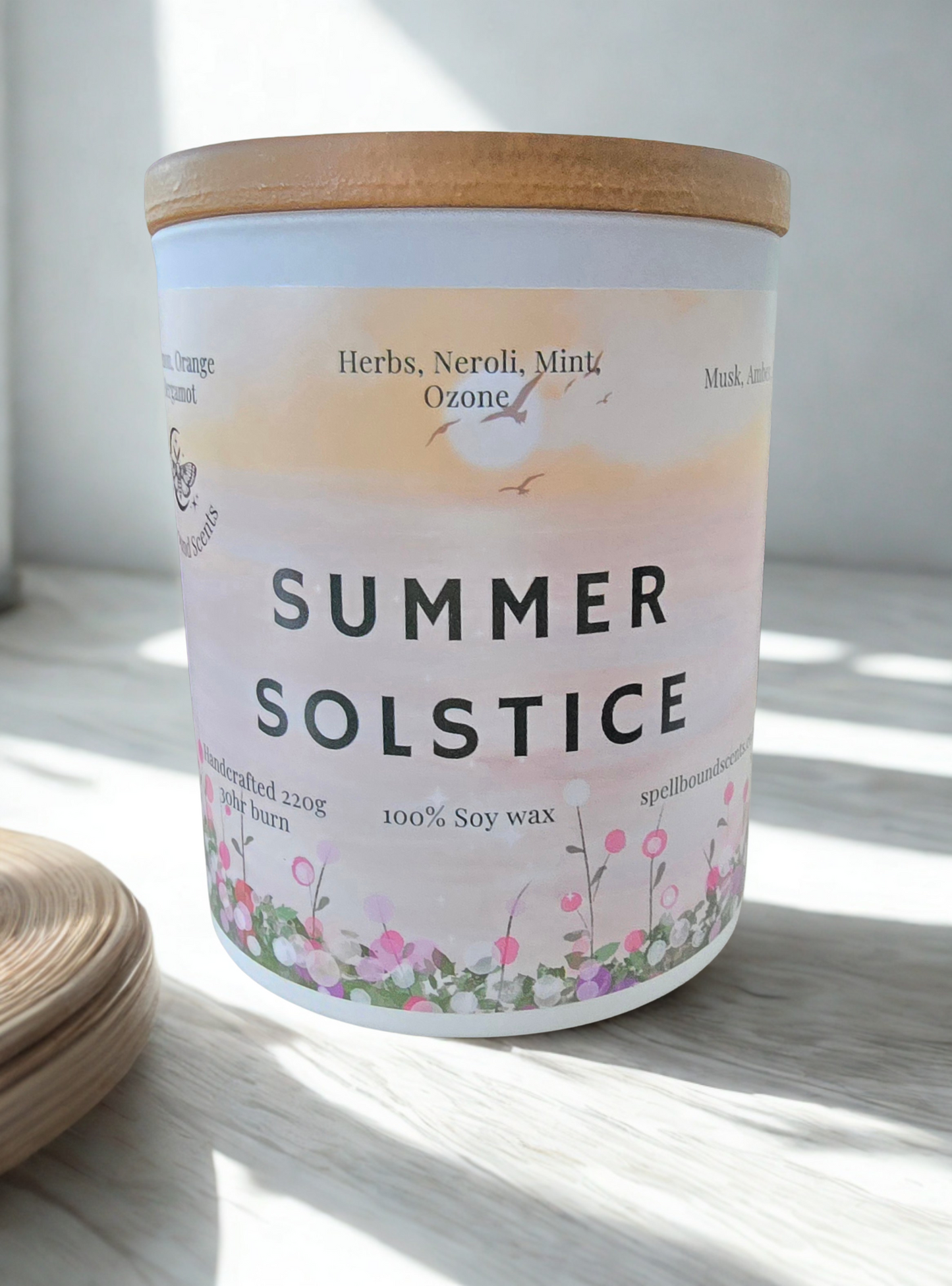 Summer Solstice Candle – Citrus, Herbs & Amber Ritual | Spellbound Scents
