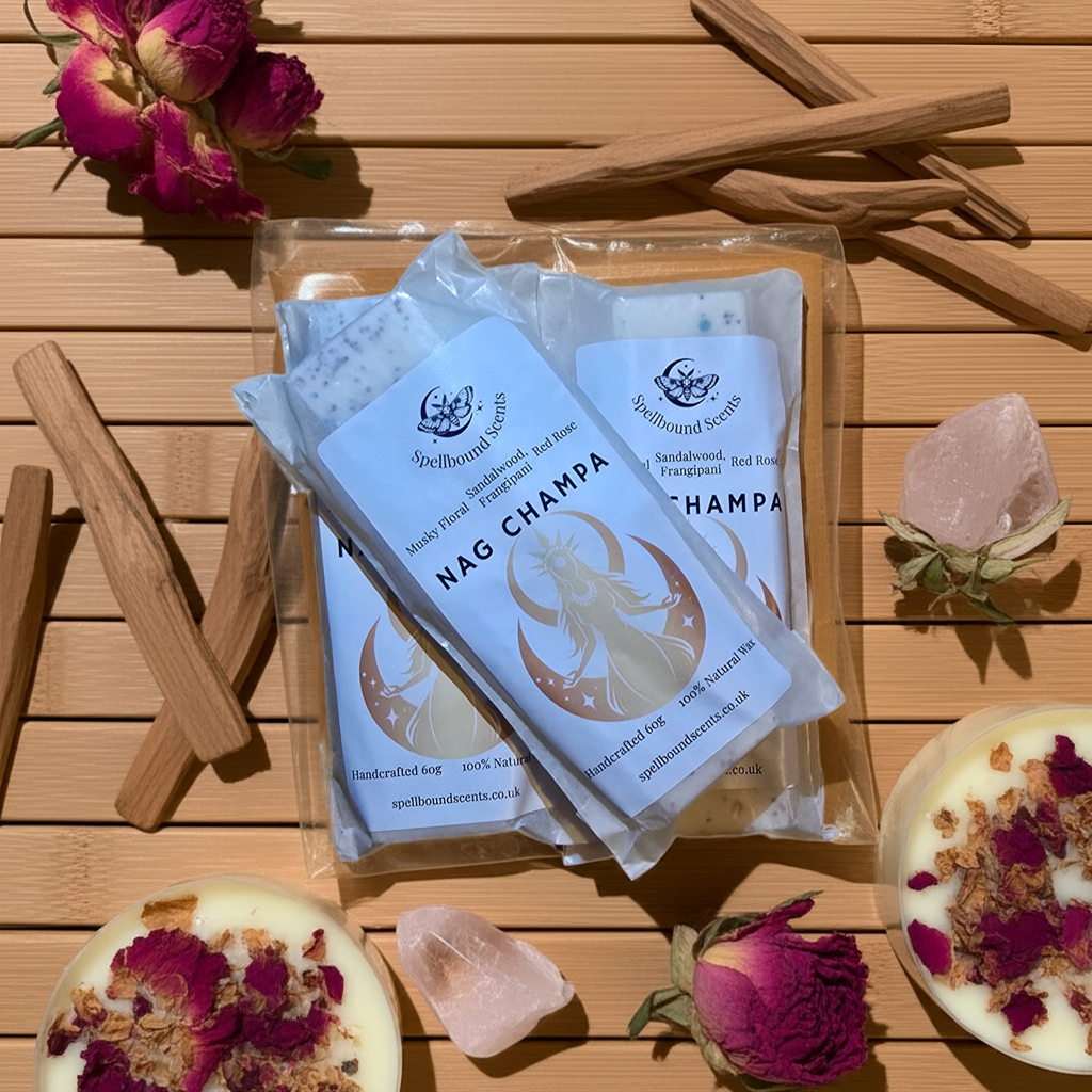 Nag Champa Wax Melts – A Spell of Sandalwood & Rose