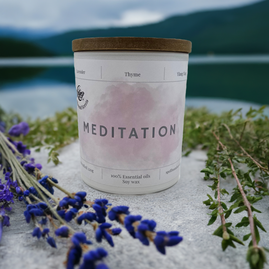 Meditation Candle – Lavender, Thyme & Ylang Ylang for Deep Focus and Relaxation