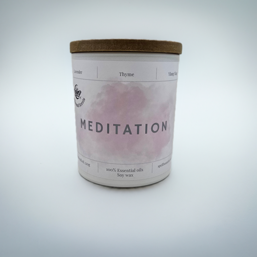Meditation Candle – Lavender, Thyme & Ylang Ylang for Deep Focus and Relaxation