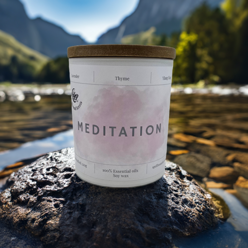 Meditation Candle – Lavender, Thyme & Ylang Ylang for Deep Focus and Relaxation