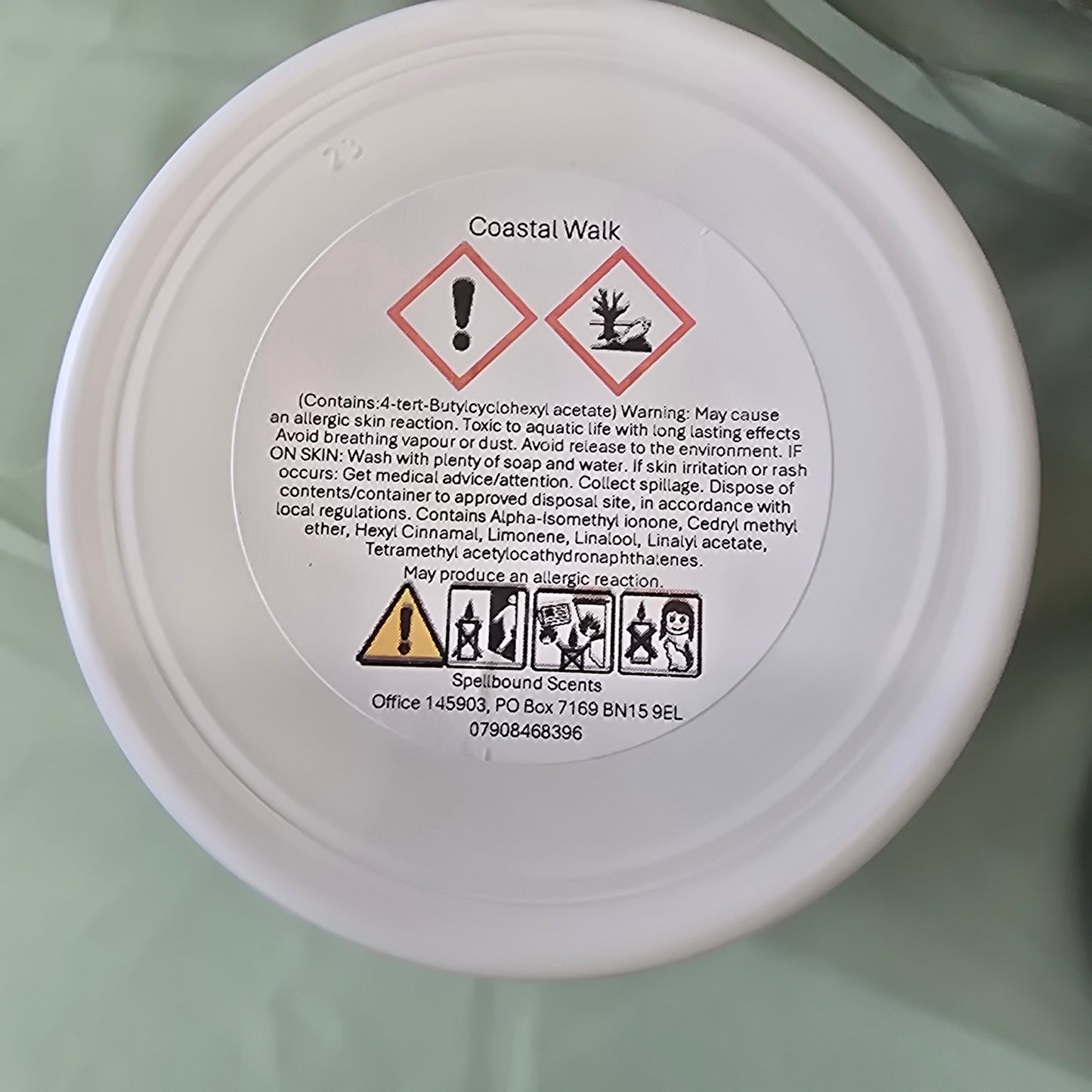 Coastal Walk Fragrance Oil Candle – Sea Salt, Citrus & Soft Woods