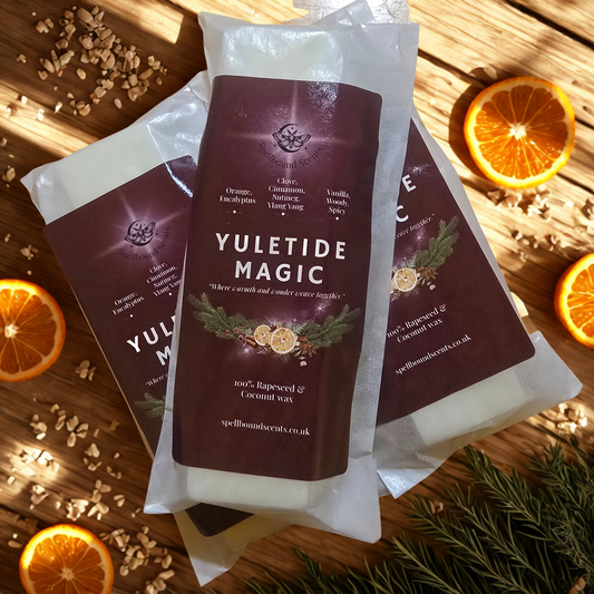 Yuletide Magic Wax Melts | Festive Spiced Orange & Vanilla | Spellbound Scents