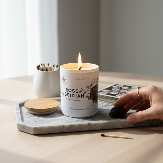 Rose Obsidian – Luxury Soy Candle