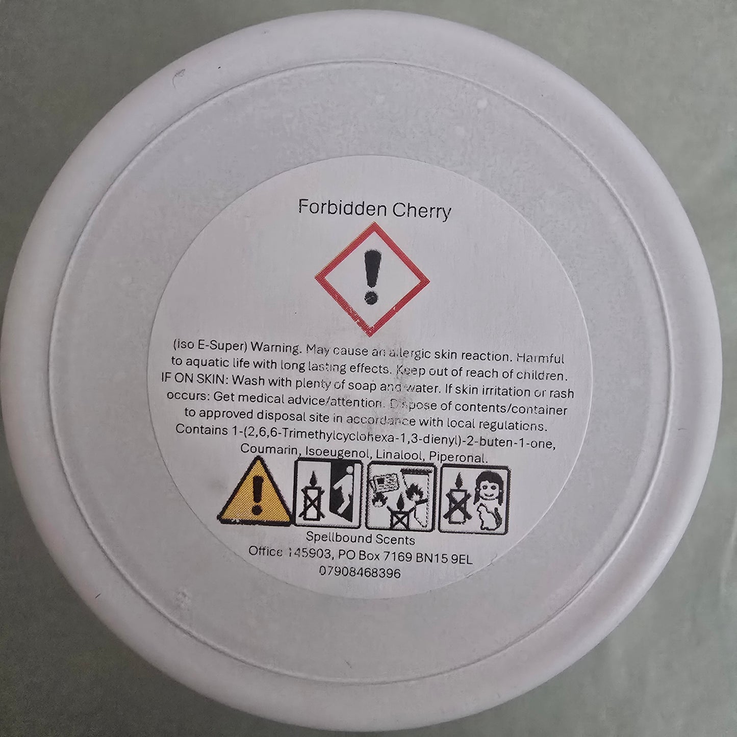 Forbidden Cherry Candle – Eco-Luxury Soy Wax Candle with Black Cherry, Rose, Vanilla & Sandalwood
