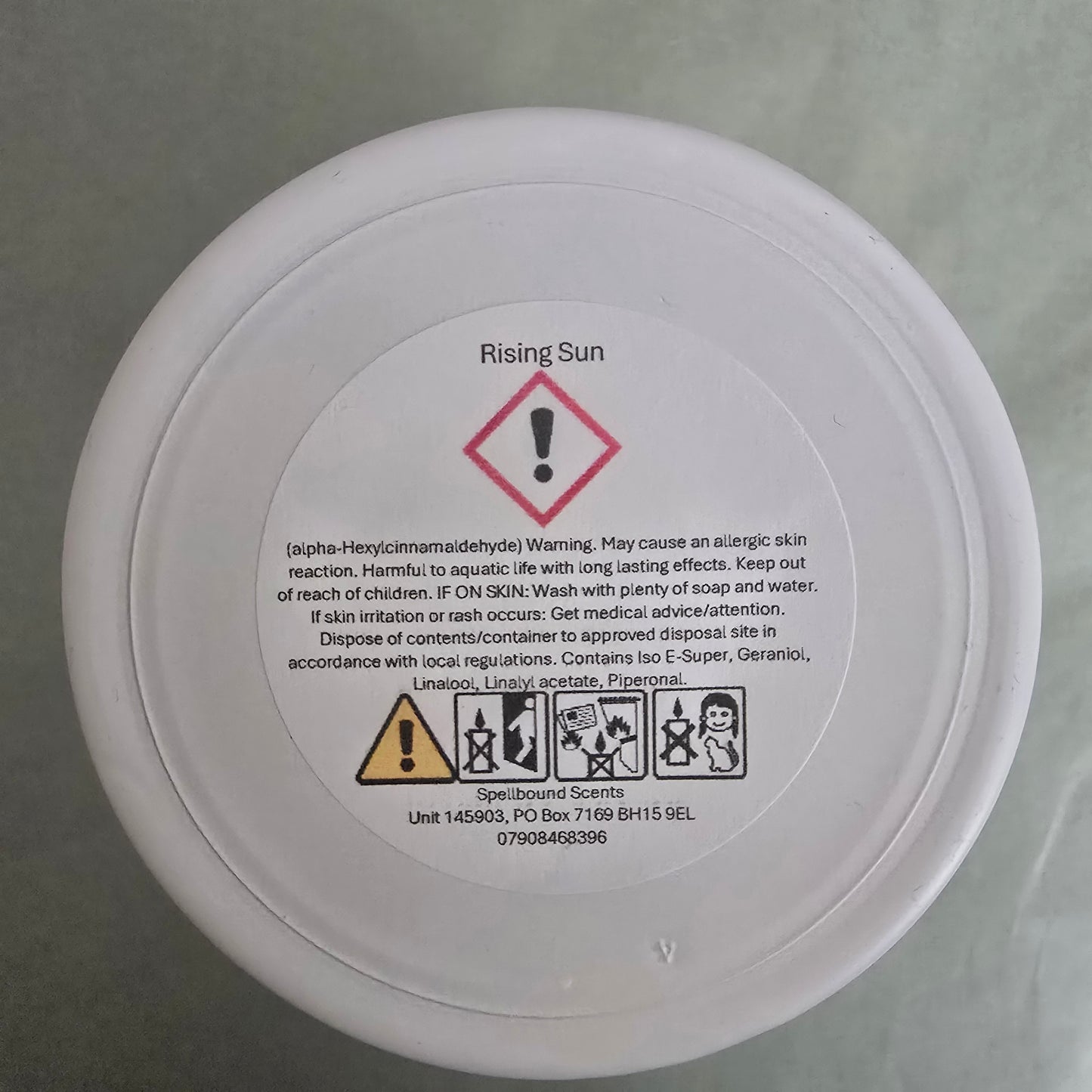 Rising Sun Fragrance Oil Candle – Bergamot, Orange Blossom & Warm Amber