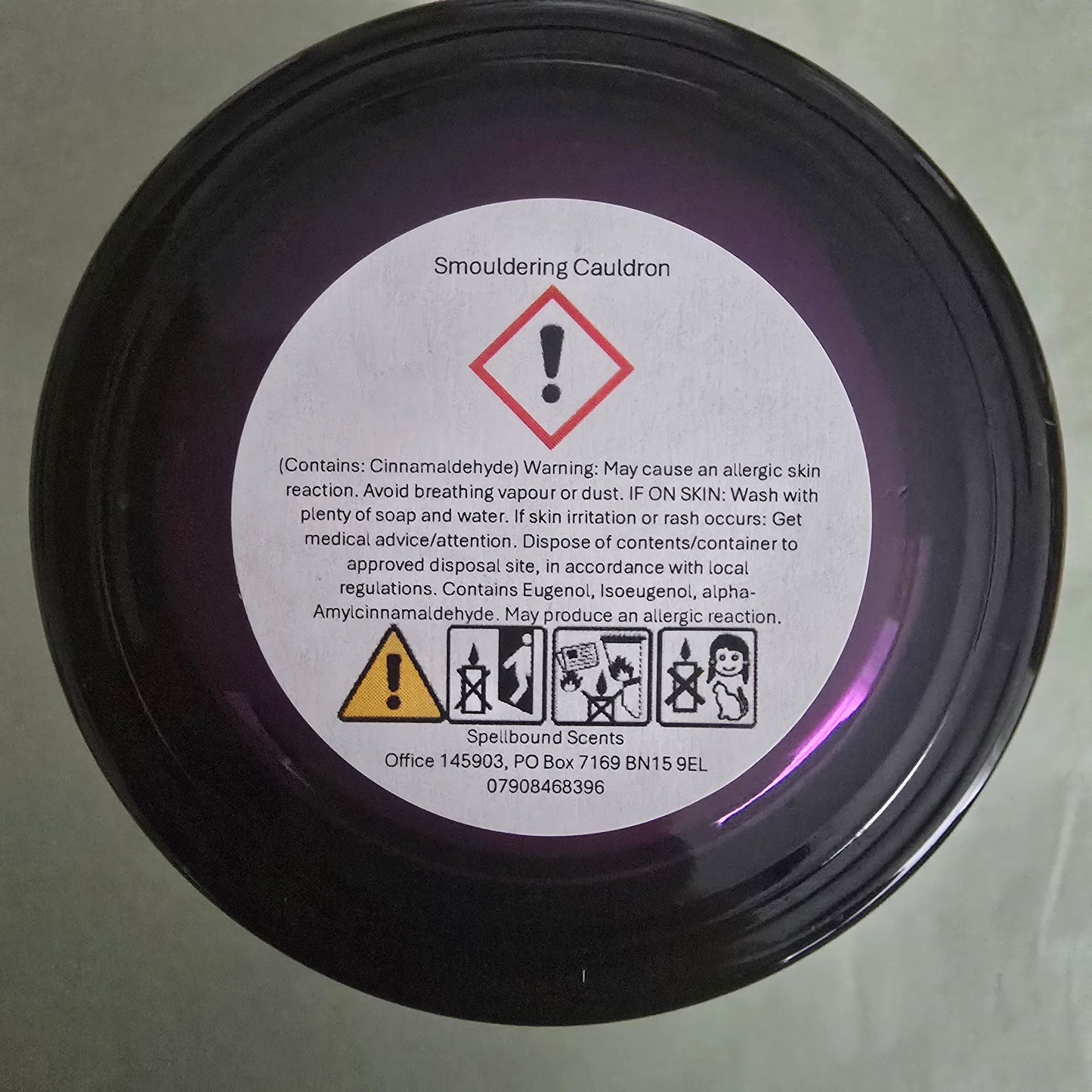 Smoldering Cauldron Candle – Eco-Luxury Soy Wax Candle with Amber, Vanilla, Leather & Smoky Woods