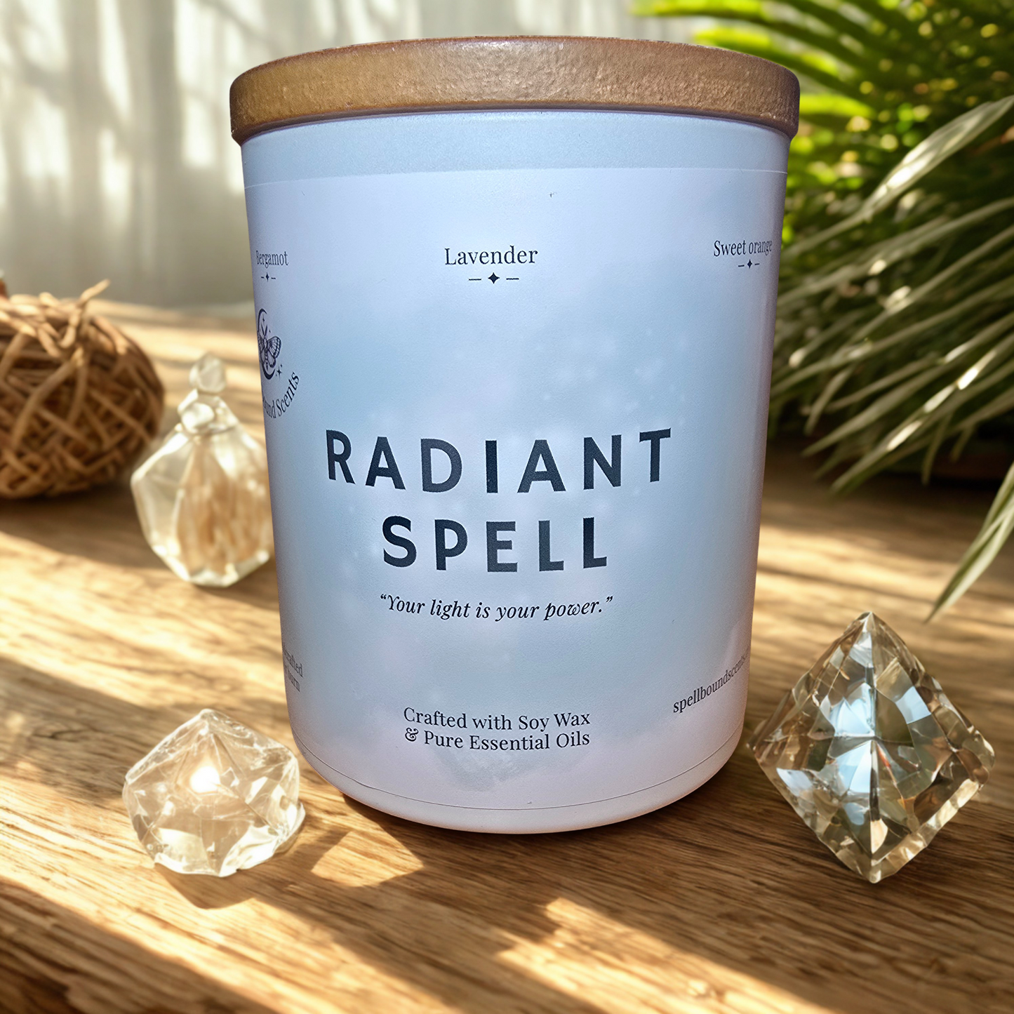 Radiant Spell Essential Oil Candle – Bergamot, Lavender & Sweet Orange