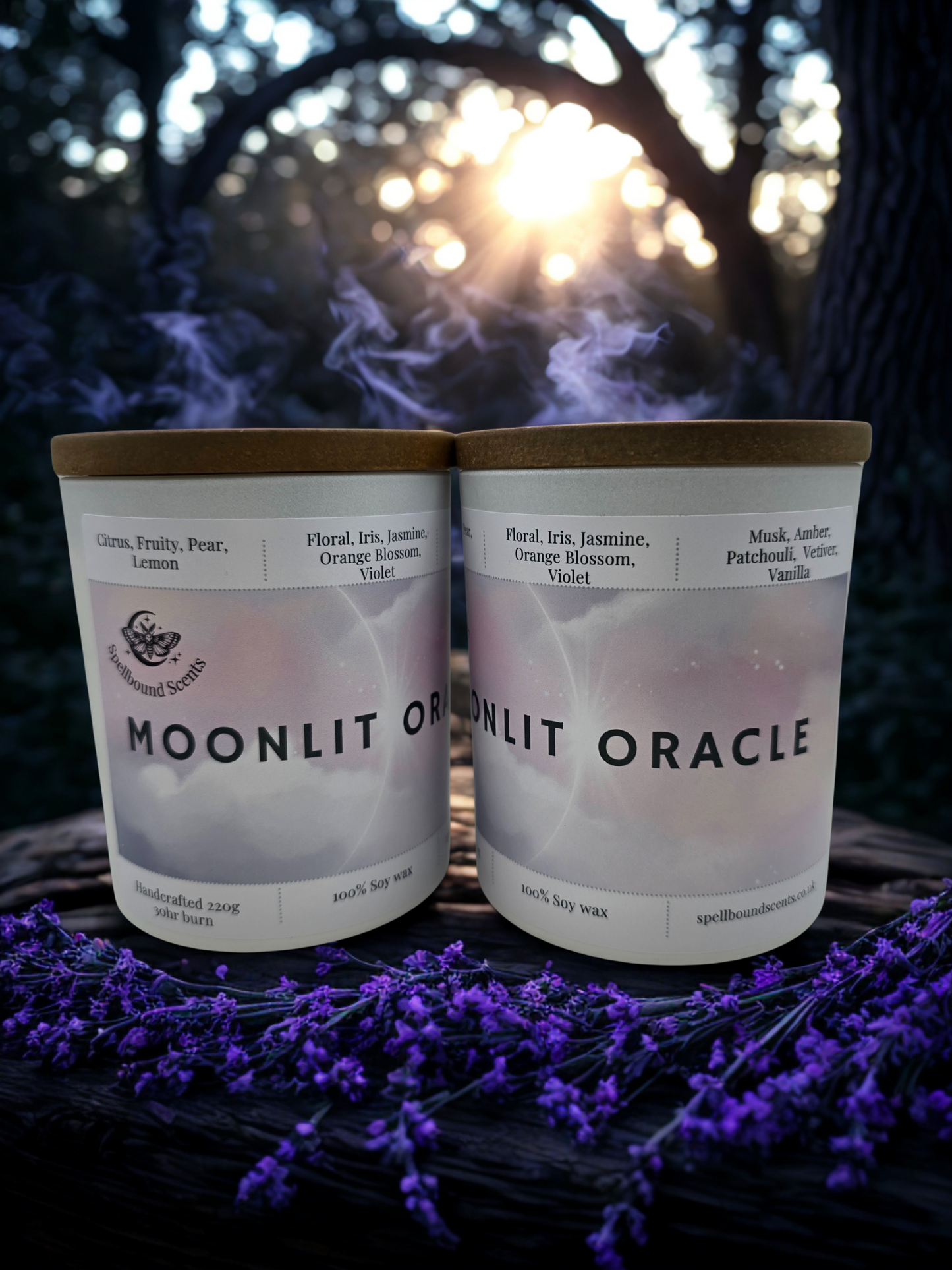 Moonlit Oracle Candle – Celestial Fragrance, Hand-Poured Magic.