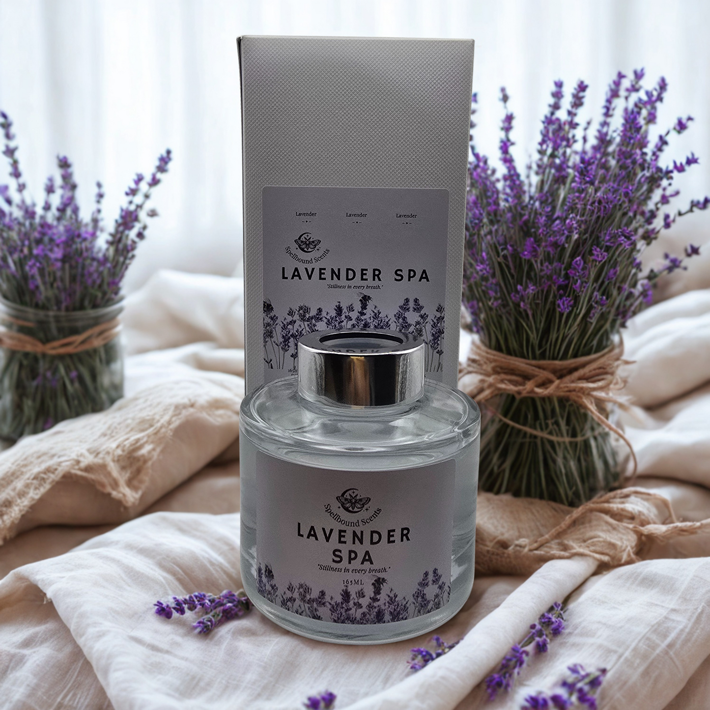 Lavender Spa Reed Diffuser – Tranquillity, Balance & Spellbound Serenity
