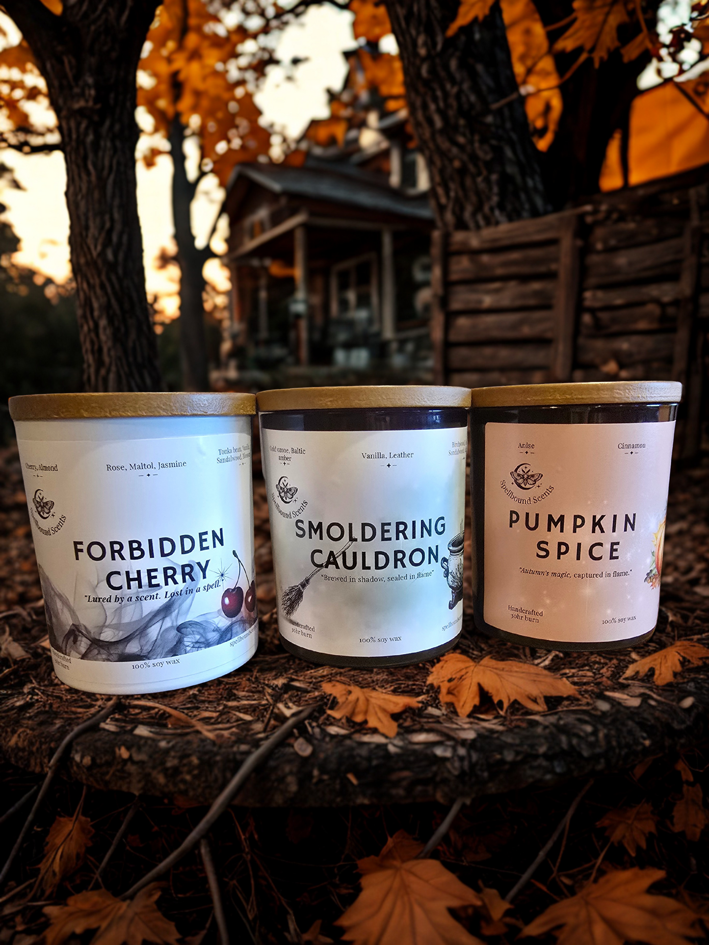 Pumpkin Spice Candle – Eco-Luxury Soy Wax Candle with Cinnamon, Nutmeg, Clove & Sweet Pumpkin