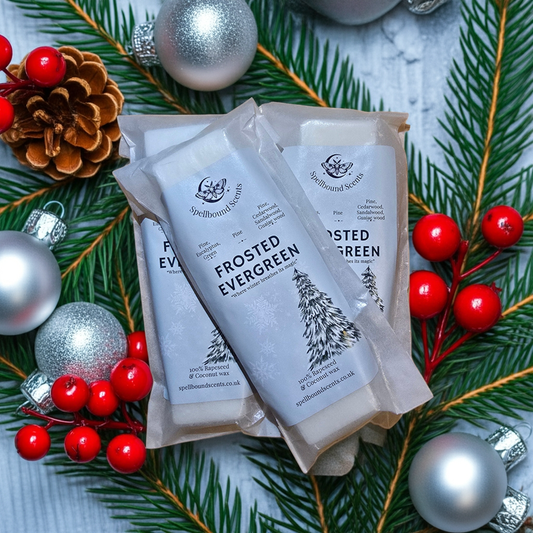Frosted Evergreen Wax Melts – Fresh Pine &amp; Winter Magic