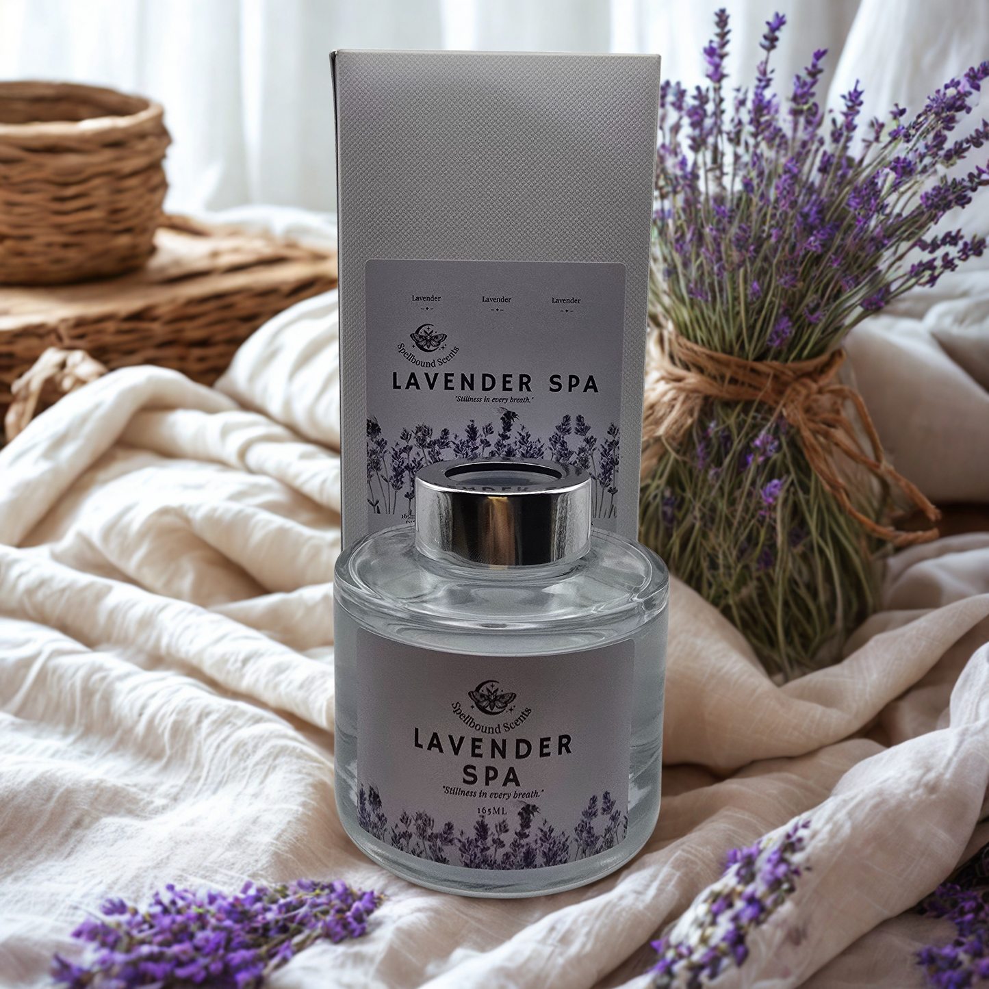 Lavender Spa Reed Diffuser – Tranquillity, Balance & Spellbound Serenity