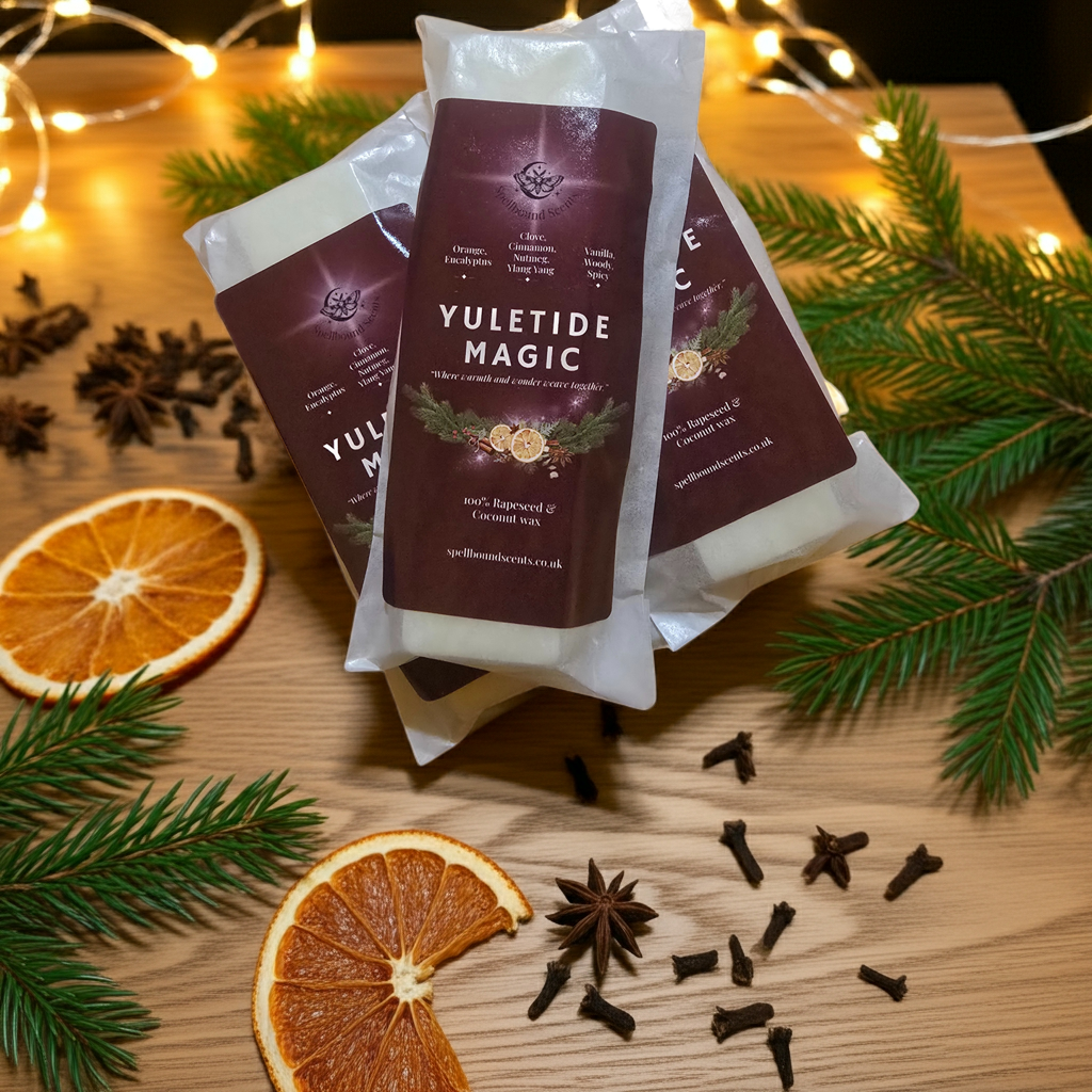 Yuletide Magic Wax Melts | Festive Spiced Orange & Vanilla | Spellbound Scents