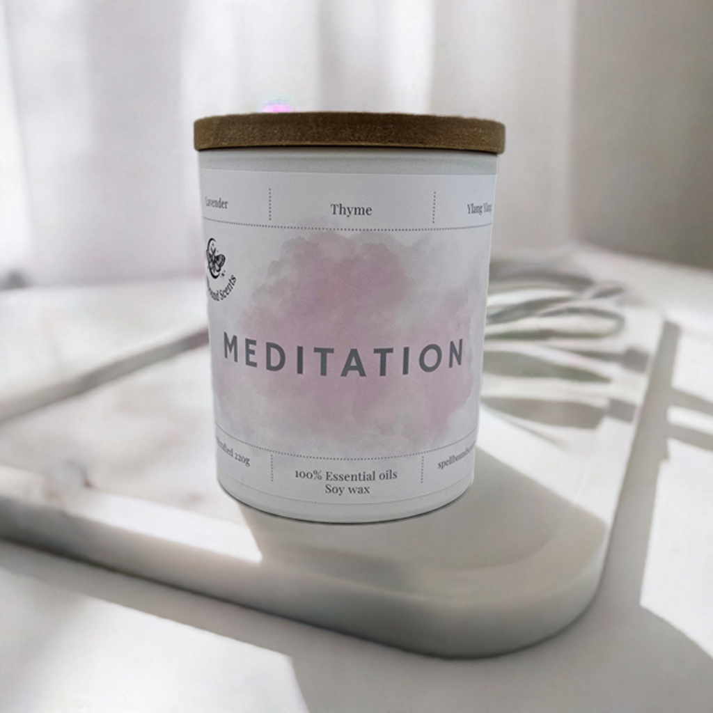 Meditation Candle – Lavender, Thyme & Ylang Ylang for Deep Focus and Relaxation