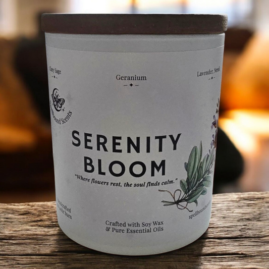 Serenity Bloom – A Candle for Deep Relaxation & Restful Sleep