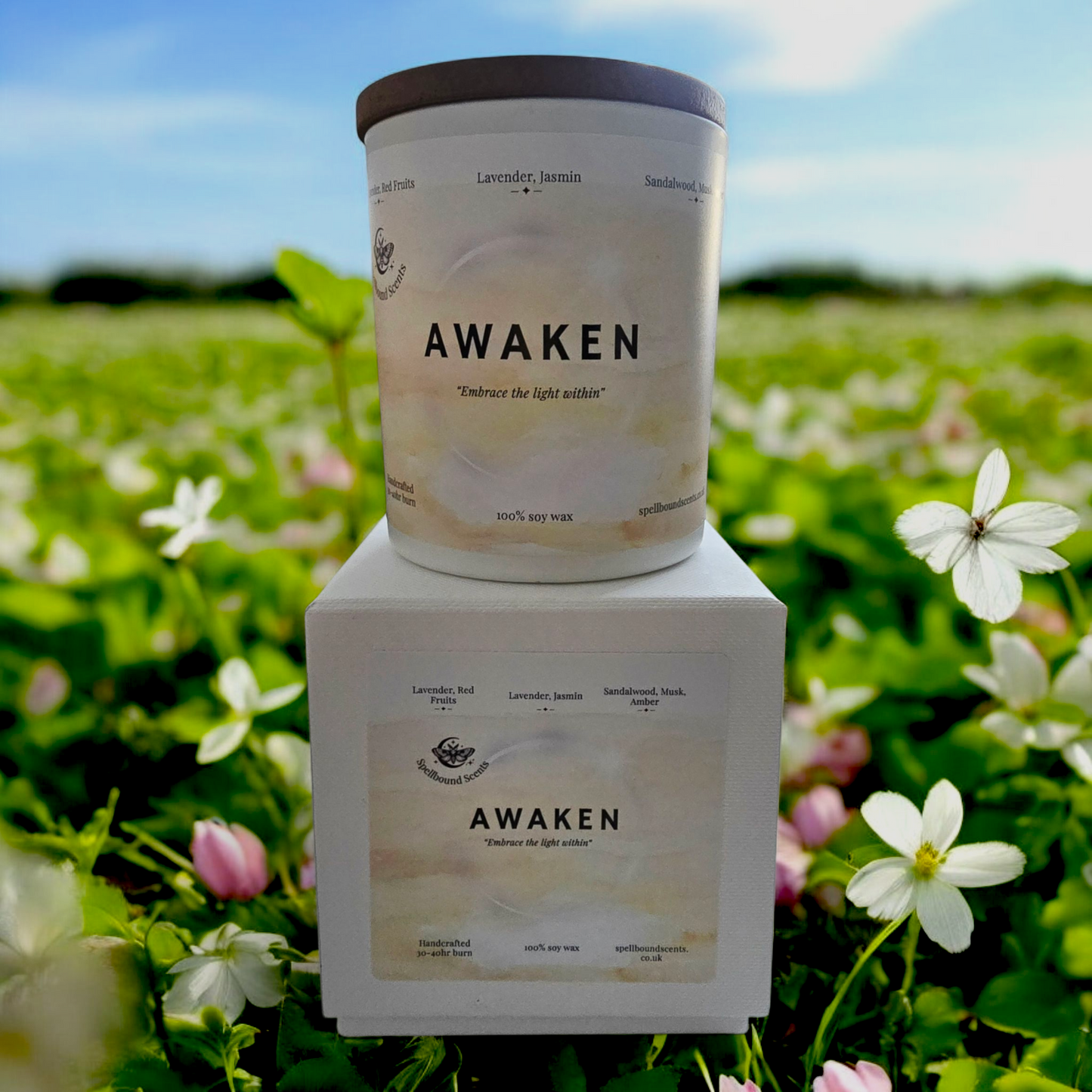 Awaken Fragrance Oil Candle – Lavender, Jasmine & Warm Amber