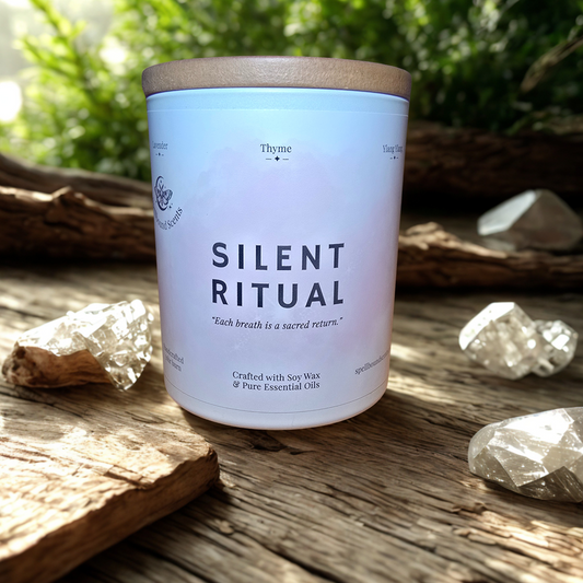 Silent Ritual Essential Oil Candle – Lavender, Thyme & Ylang Ylang