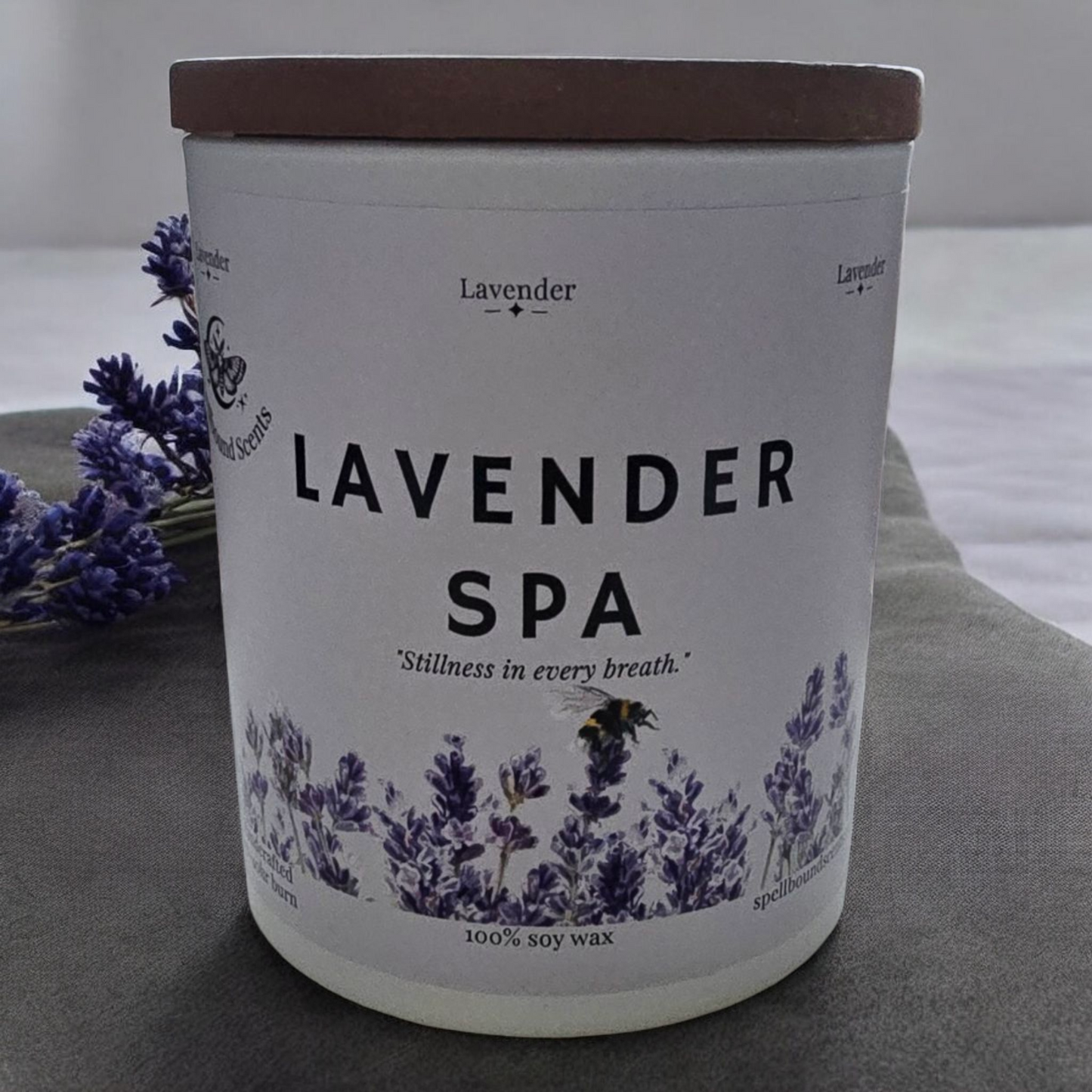 Lavender Spa Fragrance Oil Candle – Fresh Lavender, Soft Florals & Gentle Musk