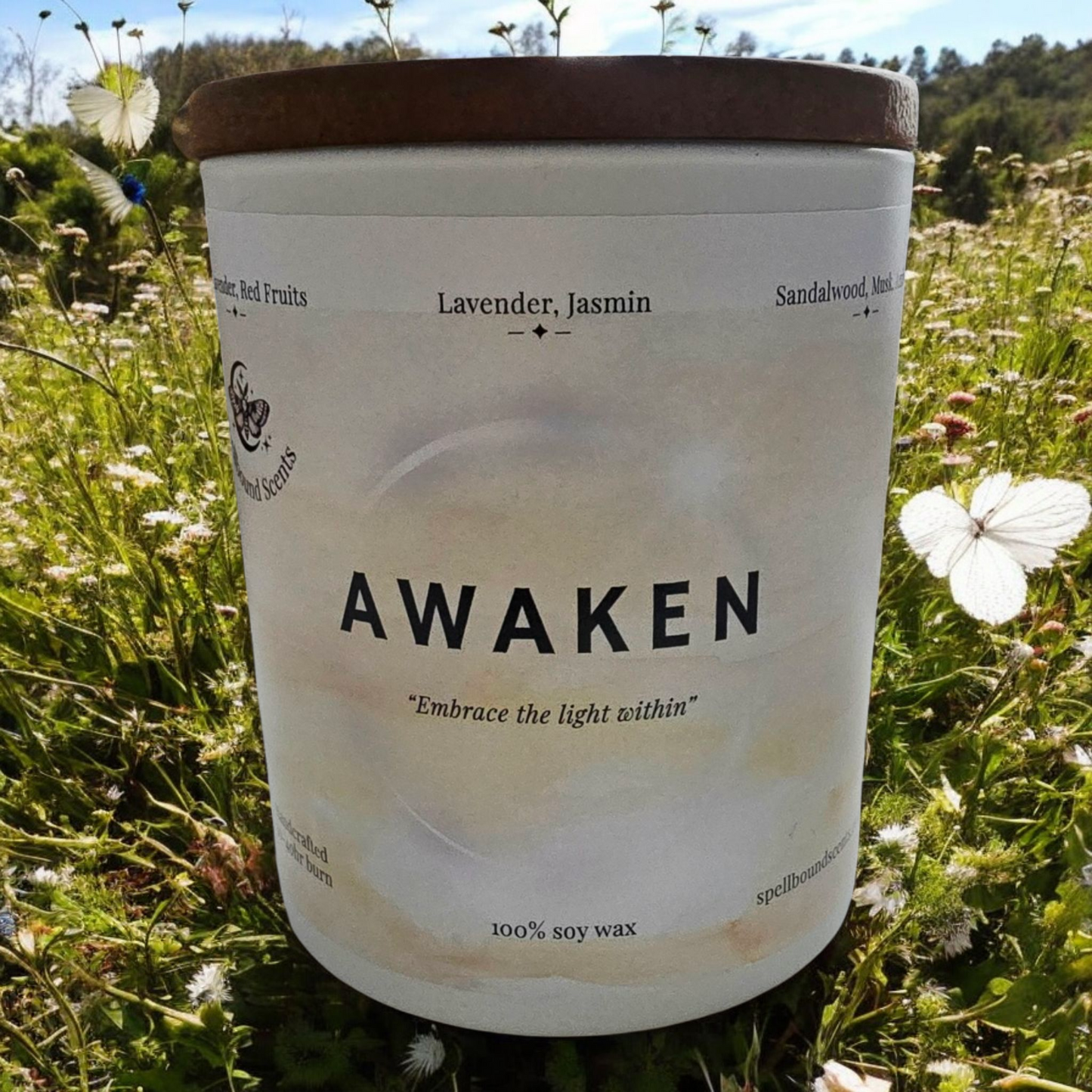Awaken Fragrance Oil Candle – Lavender, Jasmine & Warm Amber