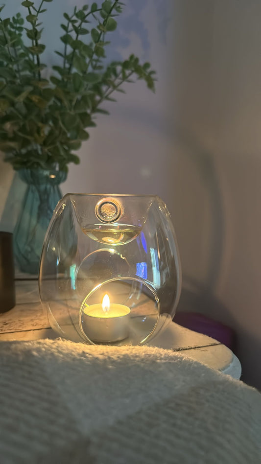 Pearl Aura Glass Wax Burner