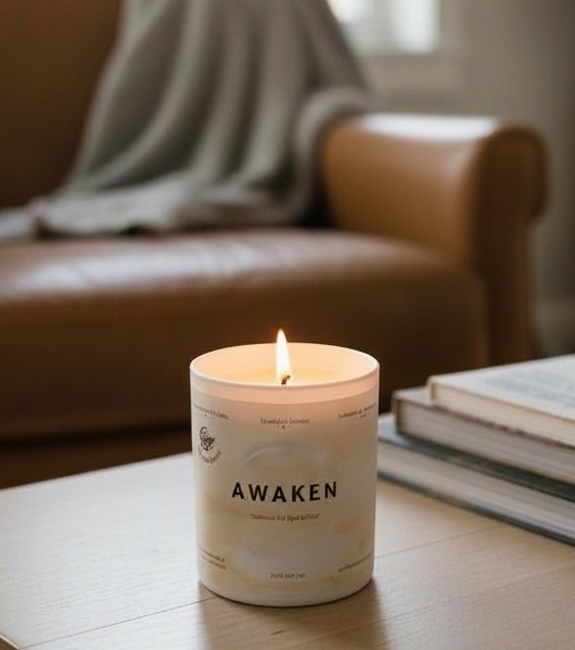 Awaken Fragrance Oil Candle – Lavender, Jasmine & Warm Amber