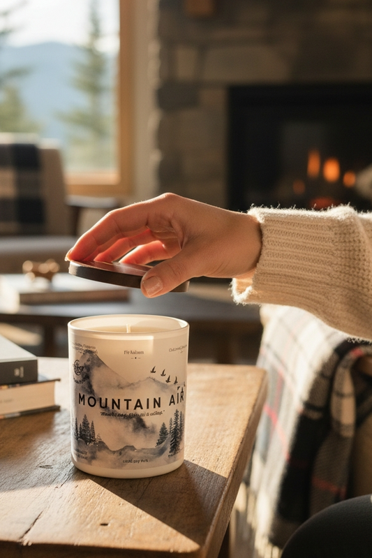 Mountain Air Fragrance Oil Candle – Pine, Eucalyptus & Fresh Cedar