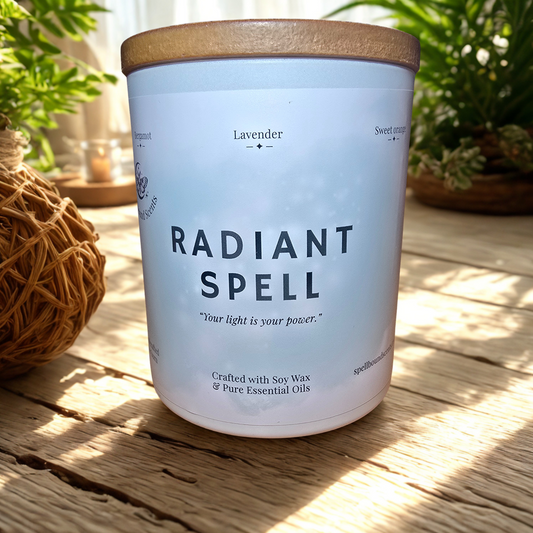 Radiant Spell Essential Oil Candle – Bergamot, Lavender & Sweet Orange