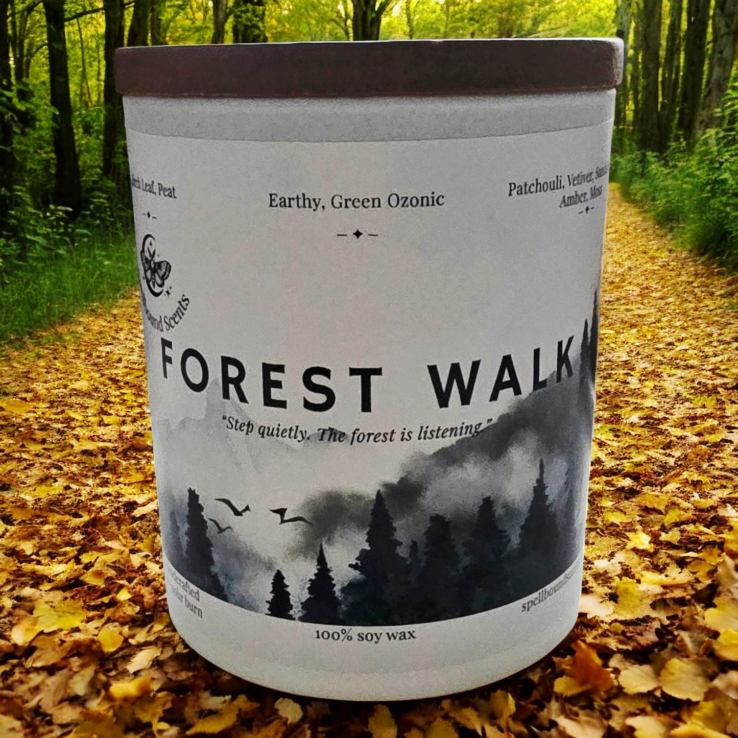 Forest Walk Fragrance Oil Candle – Moss, Vetiver & Ancient Woods