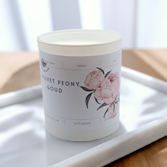 Velvet Peony & Oud – Elegance in Every Glow