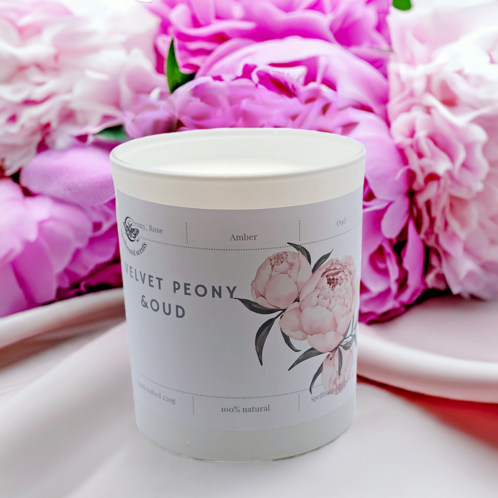 Velvet Peony & Oud – Elegance in Every Glow