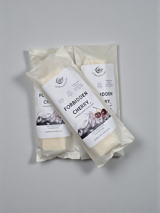 Forbidden Cherry Wax Melts – Rapeseed & Coconut Wax with Black Cherry, Rose & Vanilla