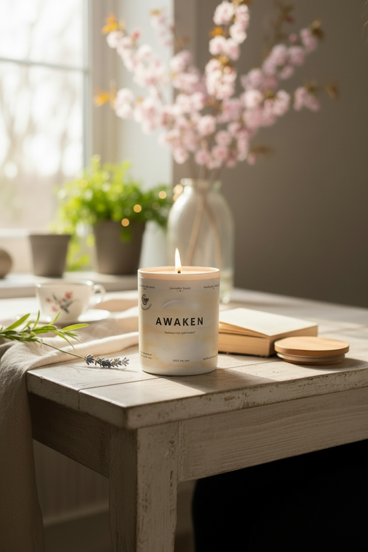 Awaken Fragrance Oil Candle – Lavender, Jasmine & Warm Amber