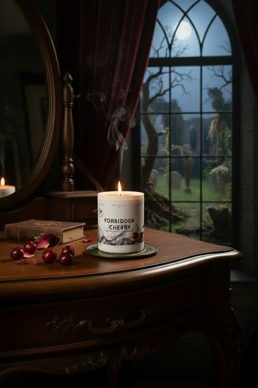 Forbidden Cherry Fragrance Oil Candle – Dark Cherry, Vanilla & Tonka