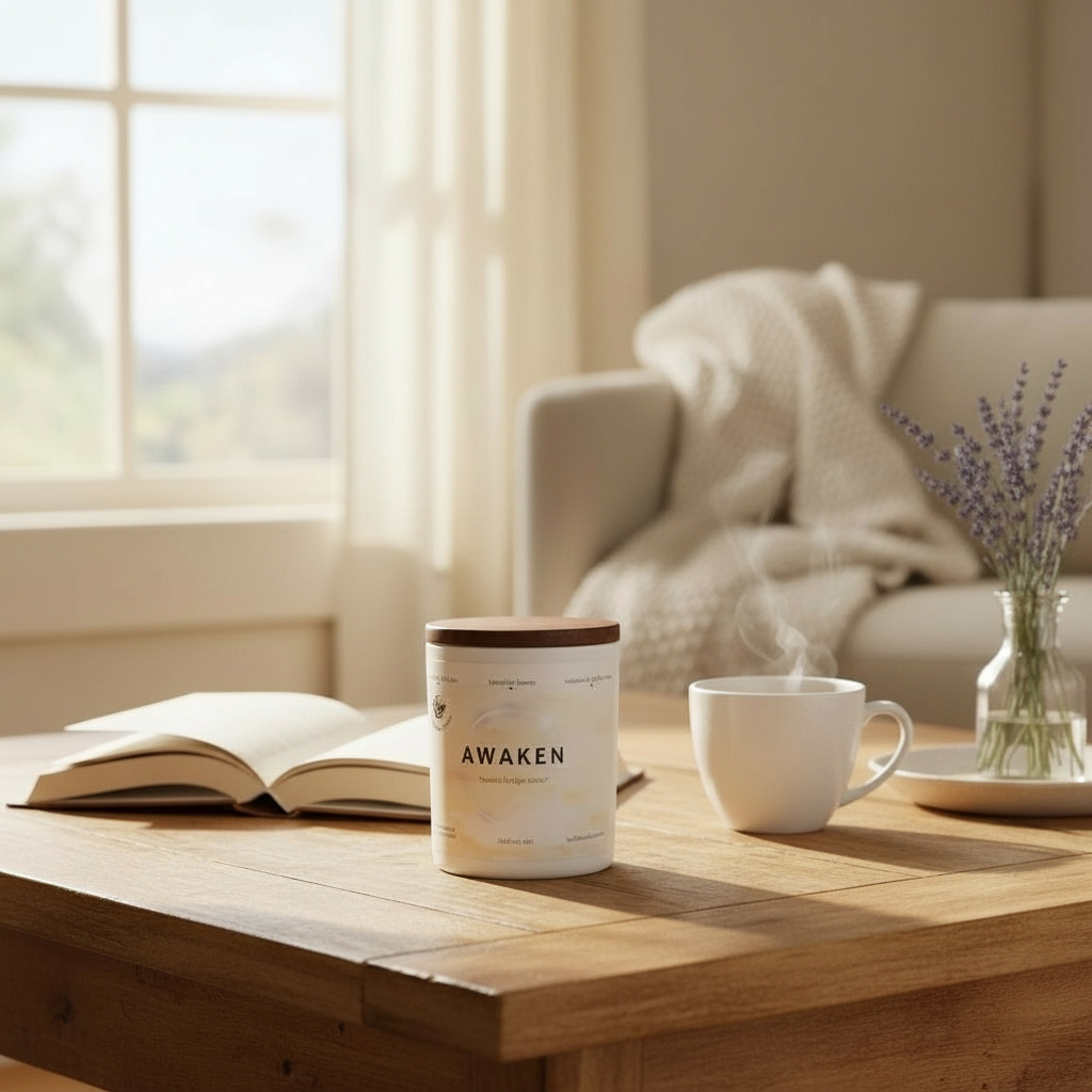 Awaken Fragrance Oil Candle – Lavender, Jasmine & Warm Amber