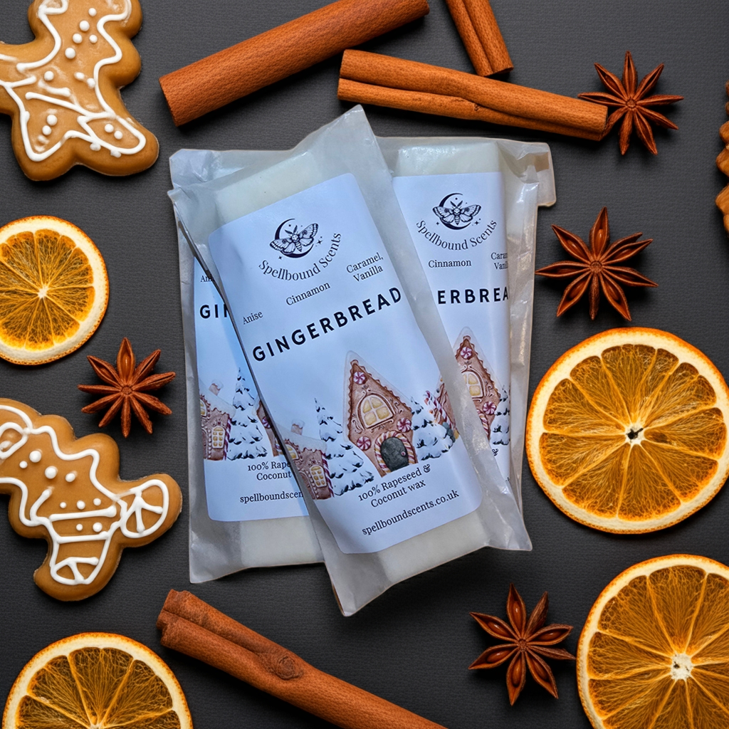 Gingerbread Wax Melts – Festive Spiced Biscuit Scented Rapeseed & Coconut Wax